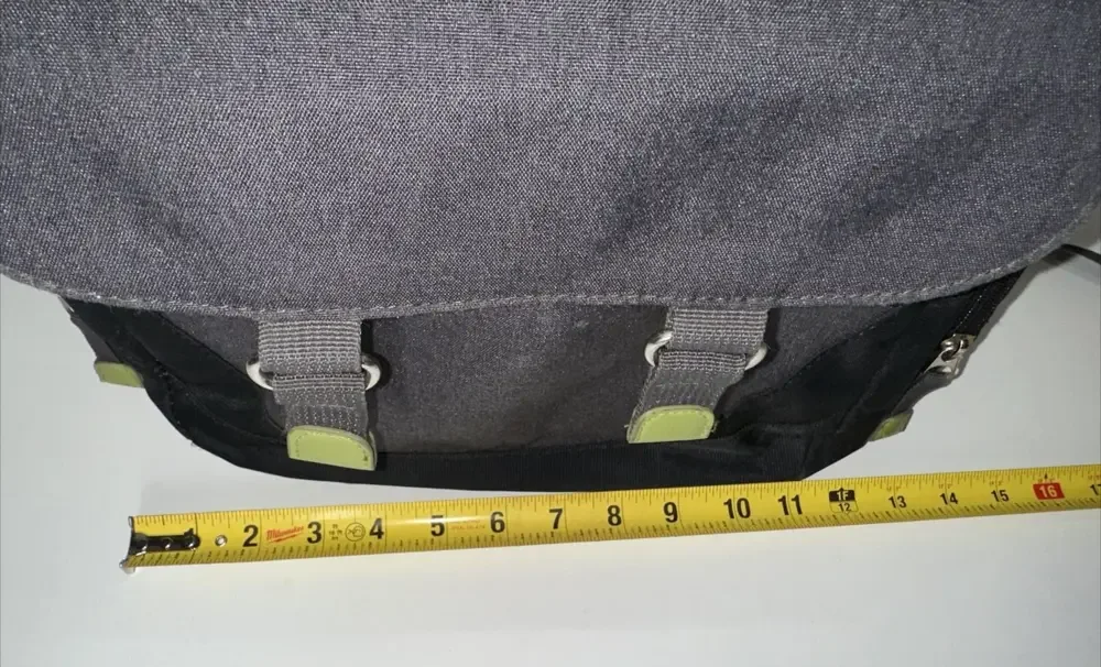Eddie Bauer Diaper Bag Backpack‎ Unisex Gender Neutral Charcoal Gray/Green -EUC